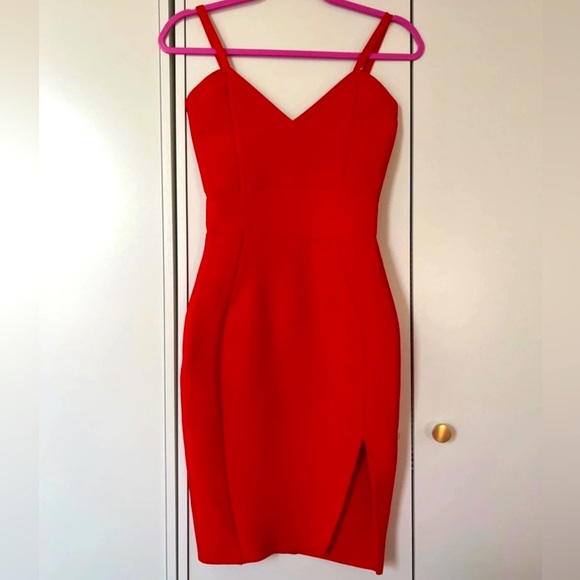 Amazon Red Dress Herve Leger Style - Picture 1 of 5